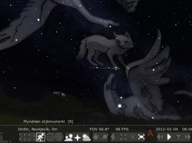 Stjrnumerki Stellarium